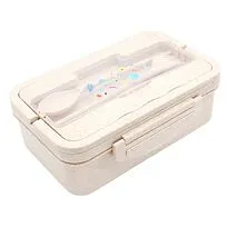 Ланчбокс (контейнер для еды) Hapler из пшеничного волокна, бежевый