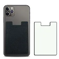 Держатель карт на телефоне SlimPocket, чёрный