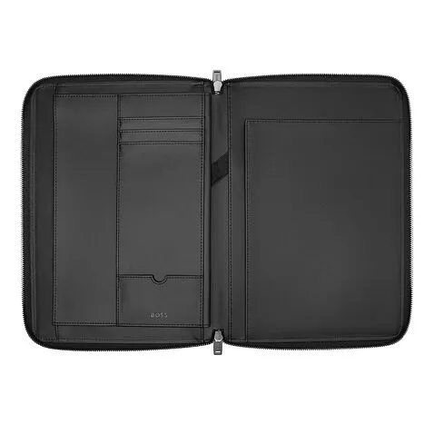 Папка для участника конференции формата А4 Monogram Zipped Black