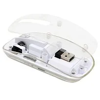 Мышь компьютерная беспроводная прозрачная Limpid, белый