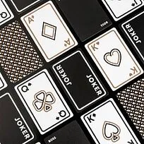 Playing cards 2 decks Iconic Black