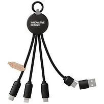 SCX.design C14 зарядный кабель 5-в-1, мощностью 20 Вт - сплошной черный