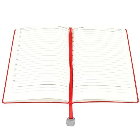 Ежедневник A5 недатированный Farfalla в мягком переплёте, красный 