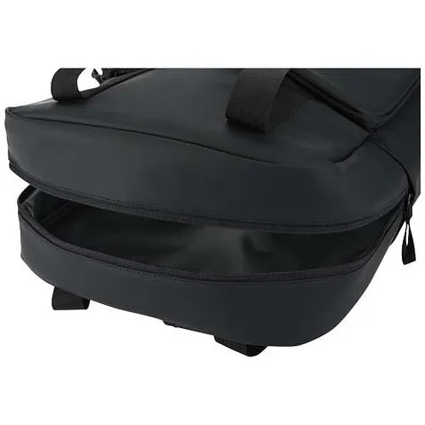 Рюкзак-холодильник Resi Plus, изготовленный из переработанных материалов согласно стандарту GRS, объемом 18 л - сплошной черный