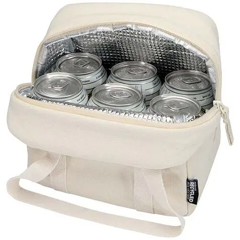 Сумка-холодильник Recanvas, изготовленный из переработанных материалов по стандарту GRS, объемом 5 л - Sandstone