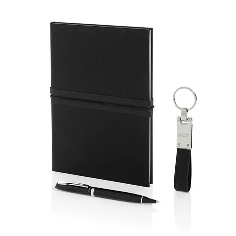 Блокнот Swiss Peak в комплекте с ручкой и брелком