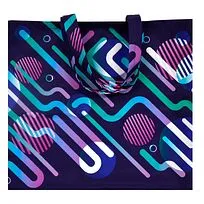 Сумка для покупок Бэгис с полноцветной печатью, длина ручек 50 см