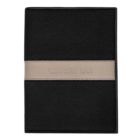 Обложка для паспорта Delano Taupe & Black