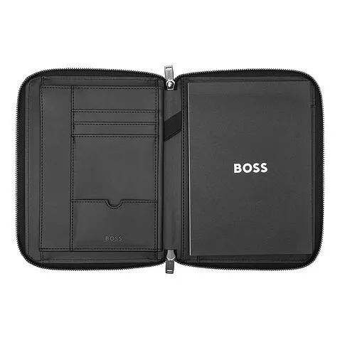 Папка для участника конференции формата А5 Monogram Zipped Black