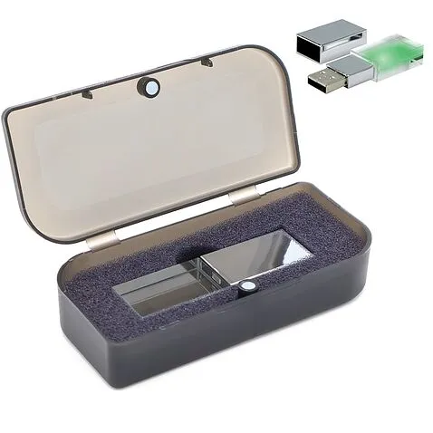 Флешка Moon 16 Гб в футляре, зеленый