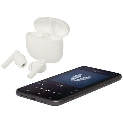 Alterf гарнитура True Wireless Bluetooth® из переработанной пластмассы с силиконовыми амбушюрами - Белый