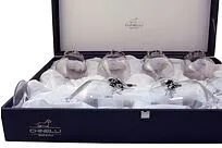 Комплект бокалов для красного вина 6 шт  UVA BLACK в подарочной упаковке 