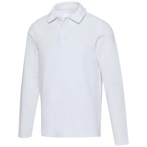 Apollo поло унисекс с длинным рукавом - Белый