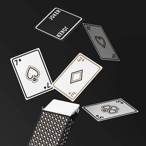 Playing cards 2 decks Iconic Black