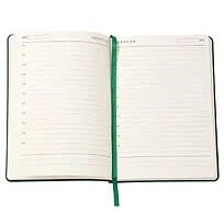 Ежедневник A5 недатированный Stefano в мягком переплёте, темно-зеленый