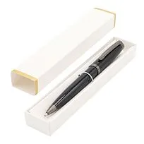 Ручка Betty в коробке Cradle белой с позолотой, чёрная