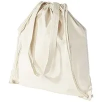 Рюкзак со шнурком Eliza из хлопчатобумажной ткани плотностью 240 г/м² - Natural