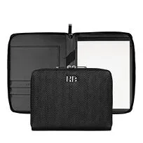 Папка для участника конференции формата А5 Herringbone Black