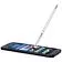 Ore aluminium ballpoint pen with stylus (blue ink) - Белый