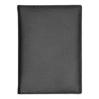 Card holder with flap Classic Smooth Black