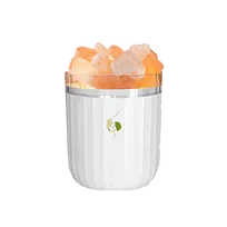 Светодиодный арома-увлажнитель с кристаллами соли Crystal Fog, белый