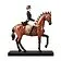 Статуэтка  quot;Наездница и лошадь quot;, цвет коричневый