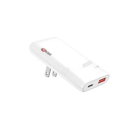 Многопозиционное зарядное устройство SKROSS® Klip Slim 65 Вт - Белый