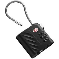 Комбинационный замок Xtorm Lock Tag TSA с функцией отслеживания местоположения - сплошной черный