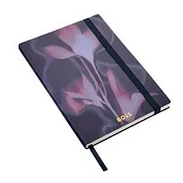 Блокнот формата А5 Holographic Flower Navy Lined