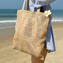 Сумка хозяйственная  Bagsy Jute 270 г/м2, бежевая