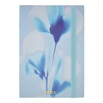 Блокнот формата А5 Holographic Flower Light Blue Lined