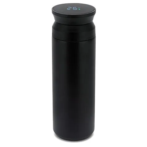 Термос Robins с дисплеем и инфьюзером, черный-S