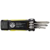 Набор отверток с фонариком Octo «8 в 1» из переработанной пластмассы, сертифицированной по стандарту RCS - Желтый