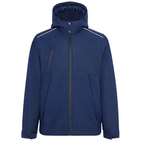 Утепленная парка унисекс с подкладкой от Emin - Navy Blue Утепленная парка унисекс с подкладкой от Emin - Navy Blue