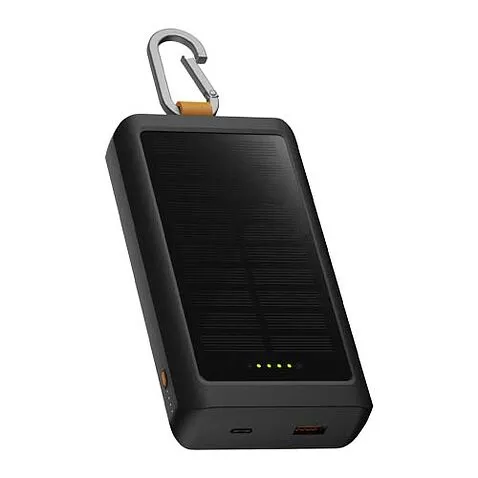 Портативное зарядное устройство Xtorm XG2S101 Go2 на солнечных батареях 10 000 мАч 15 Вт с подсветкой  - темно-серый