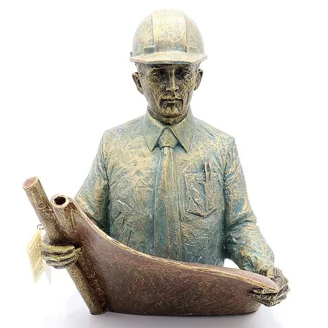 Композиция  quot;Начальник производства quot; бронза с чернением