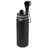 Спортивная бутылка Gessi объемом 590 мл с медной вакуумной изоляцией - сплошной черный