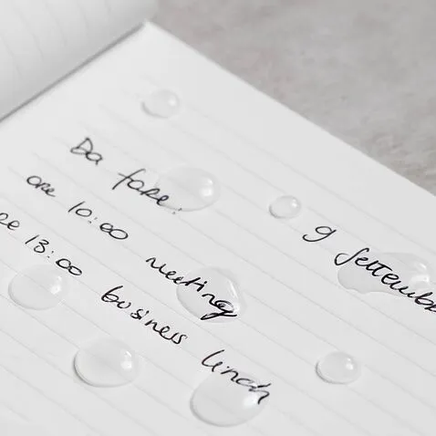 Блокнот линованный Pininfarina из каменной бумаги в твердой обложке, А5, синий