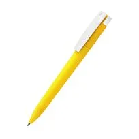 Ручка пластиковая T-pen софт-тач, желтая