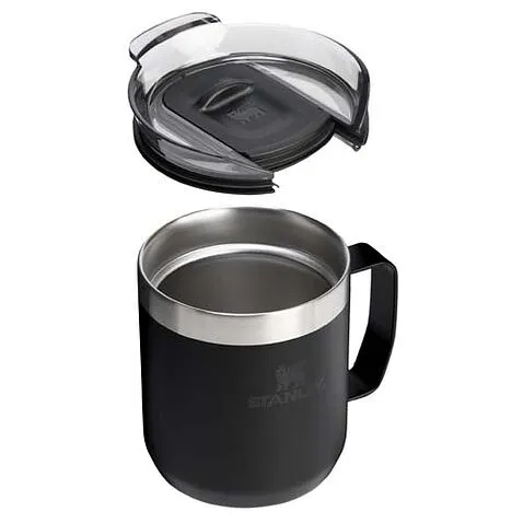Походная кружка Stanley Everyday 350 мл из нержавеющей стали - сплошной черный