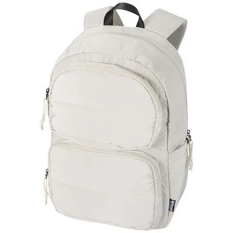 Рюкзак Puffer для ноутбука с диагональю экрана 15,6 дюйма объемом 18 л, изготовленный из переработанных материалов согласно с - Sandstone