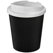 Americano® Espresso Eco Кружка из переработанного материала с герметичной крышкой объемом 250 мл  - сплошной черный
