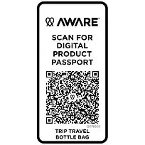 Trip Aware™ дорожная сумка для бутылок из переработанного материала объемом 2 л - Белый