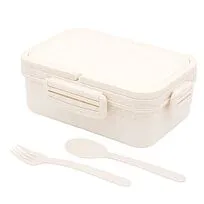 Ланчбокс (контейнер для еды) Inar из пшеничного волокна, бежевый.