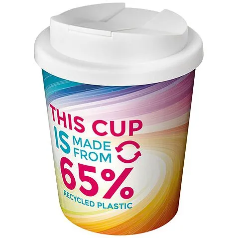 Термостакан Brite-Americano Espresso Eco с защитой от проливаний объемом 250 мл - Белый