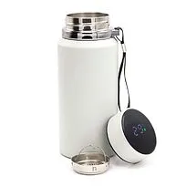 Термос Henzo с дисплеем и инфьюзером, светло-серый