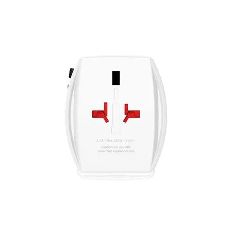Универсальный адаптер SKROSS® MUV AC65PD с кабелем USB-C  - Белый