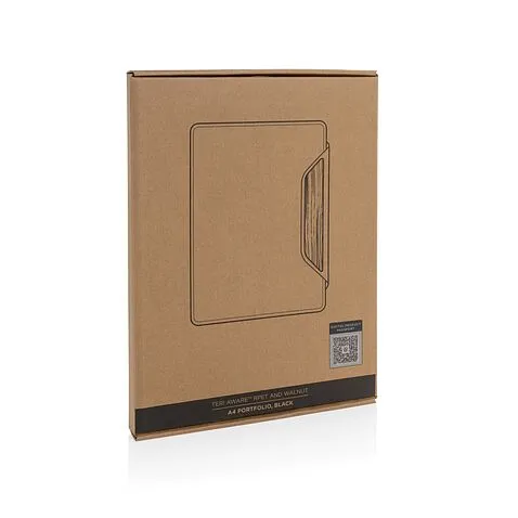 Органайзер Teri из rPET AWARE™ и орехового дерева, A4