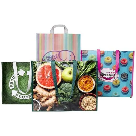 Коробка с образцами ламинированных эко-сумок - Белый