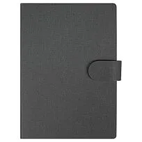 Блокнот А5 Tasmania, в твердой обложке со стикерами в линейку, серый